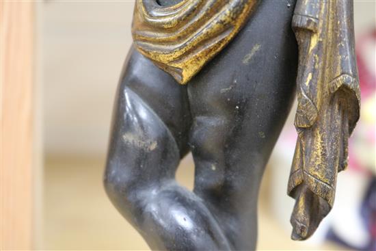 A mid 19th century French bronze and gilt bronze figural brulé parfum